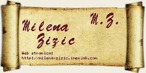 Milena Žižić vizit kartica